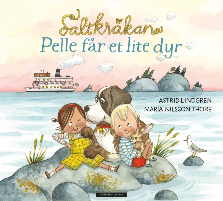 Omslag Saltkråkan - Pelle får et lite dyr av Astrid Lindgren (Innbundet)