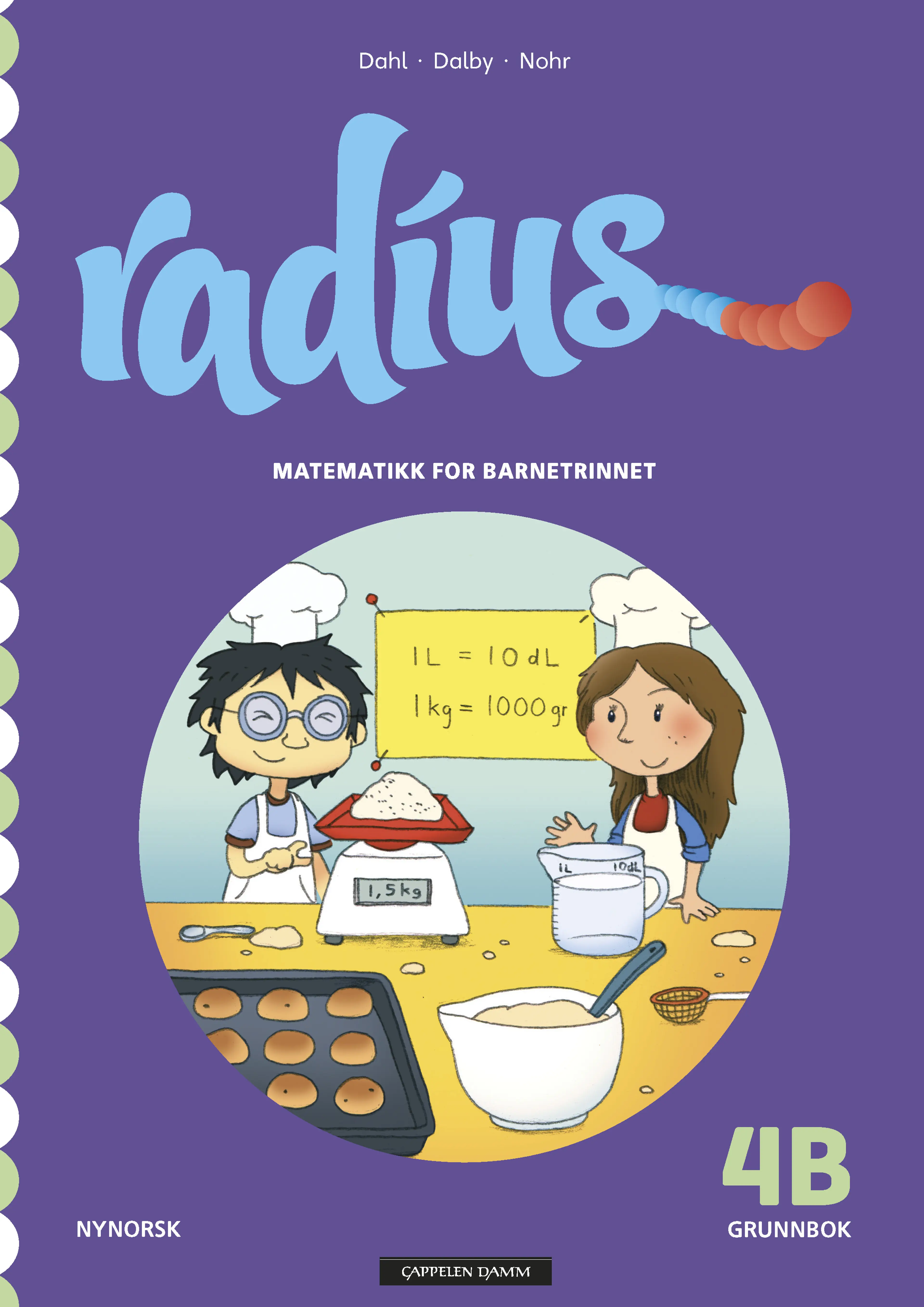 Omslag Radius 4B Grunnbok av Hanne Hafnor Dahl, Hanne Marken Dalby og May-Else Nohr (Heftet)
