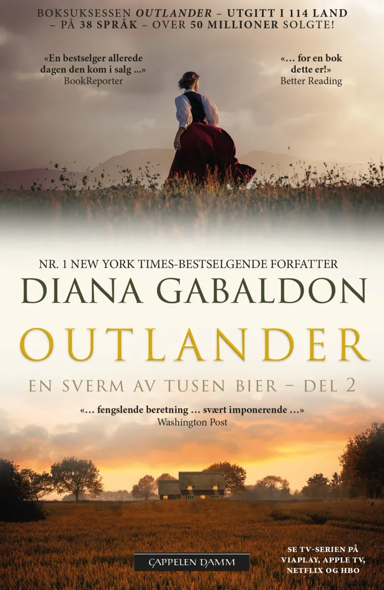 Omslag En sverm av tusen bier – del 2 av Diana Gabaldon (Heftet)