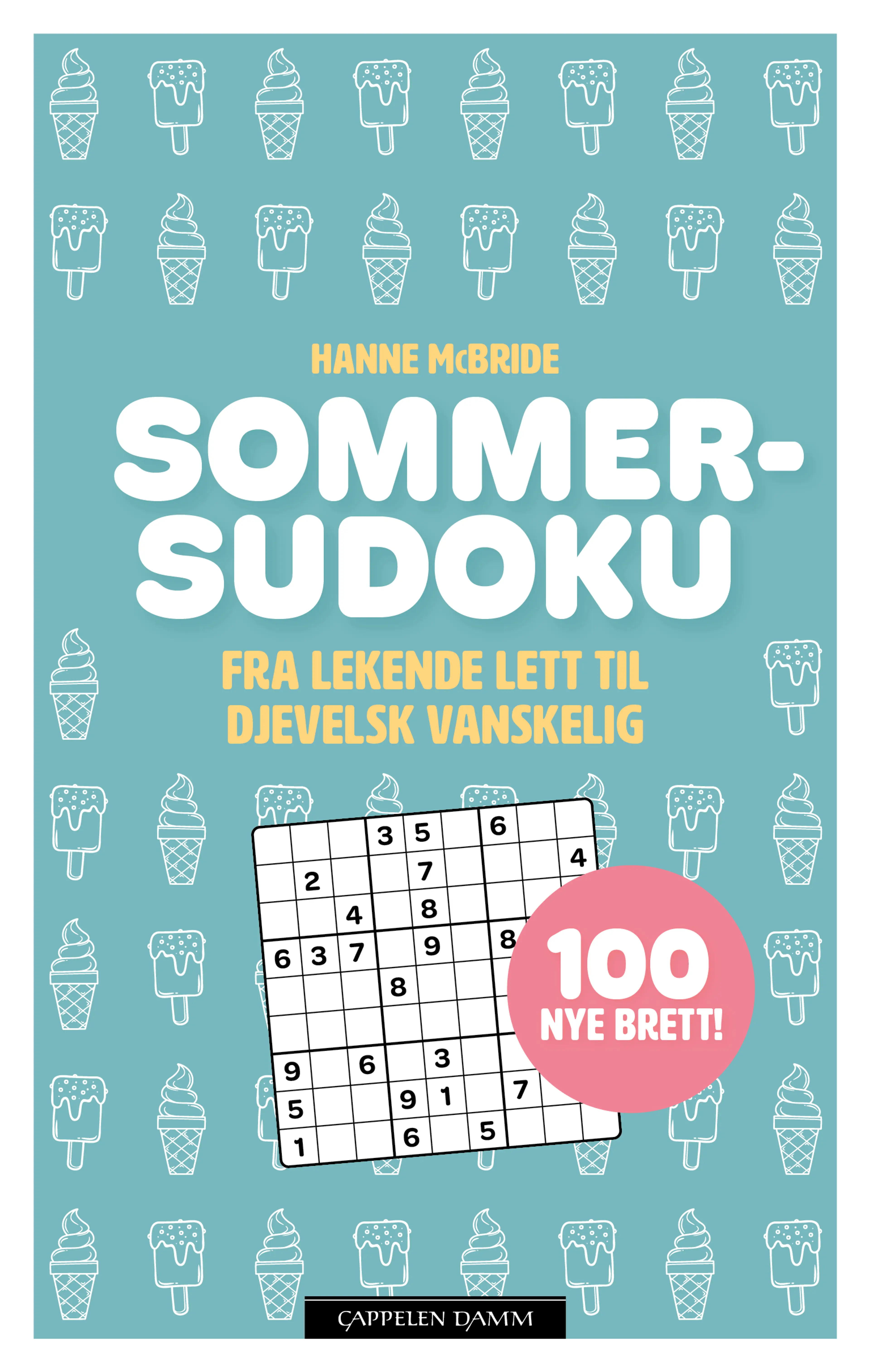 Omslag Sommersudoku av Hanne McBride (Heftet)