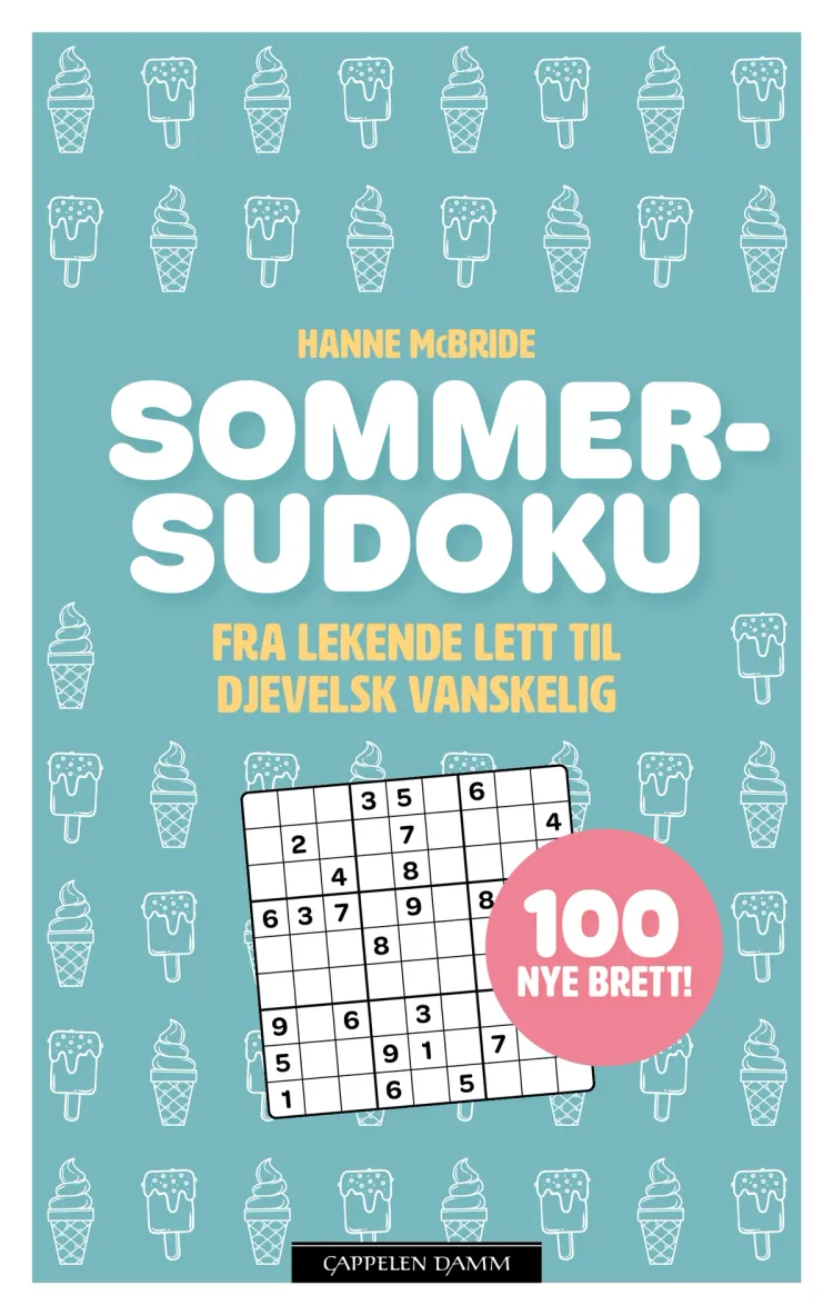 Omslag Sommersudoku av Hanne McBride (Heftet)