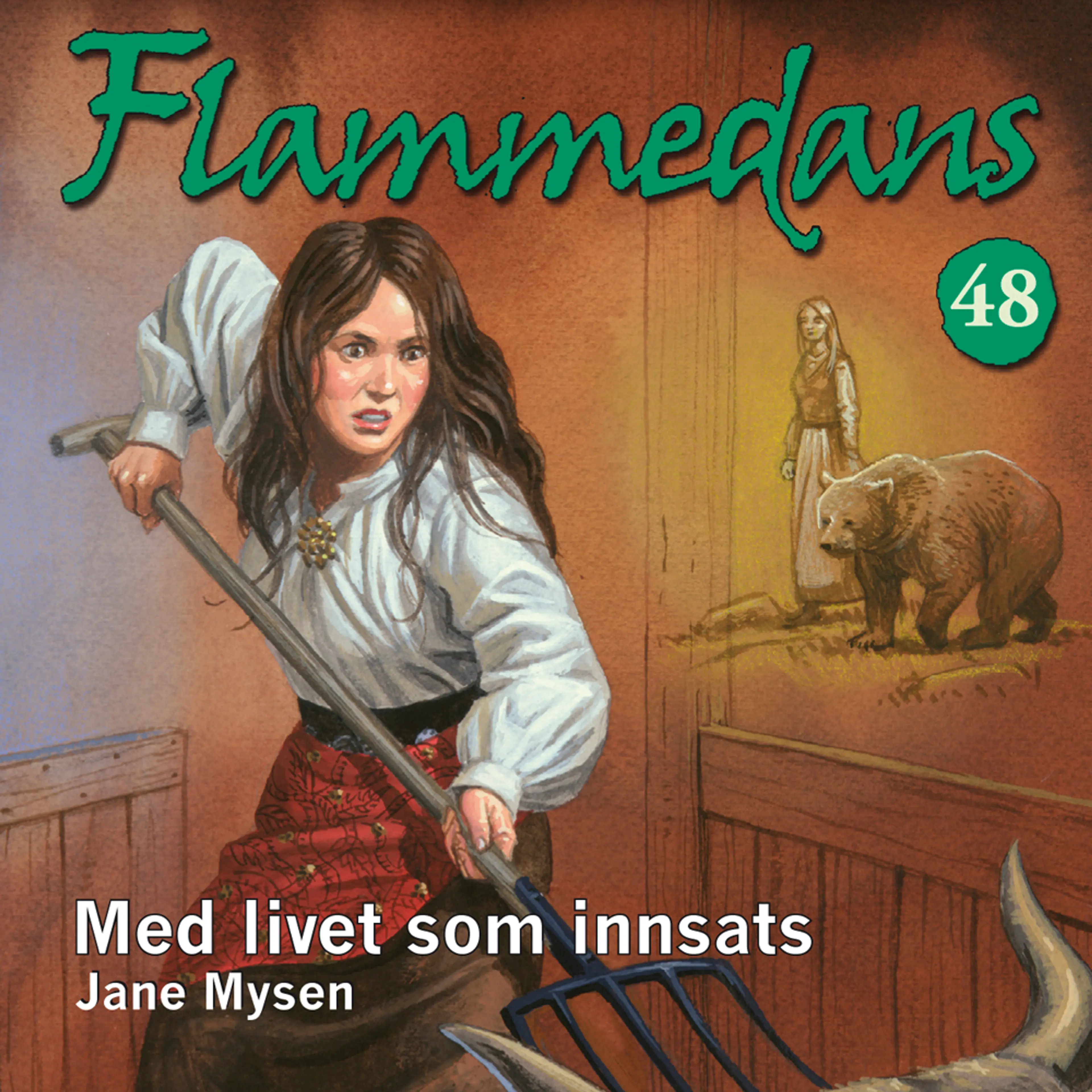 Omslag Med livet som innsats av Jane Mysen (Lydbok)