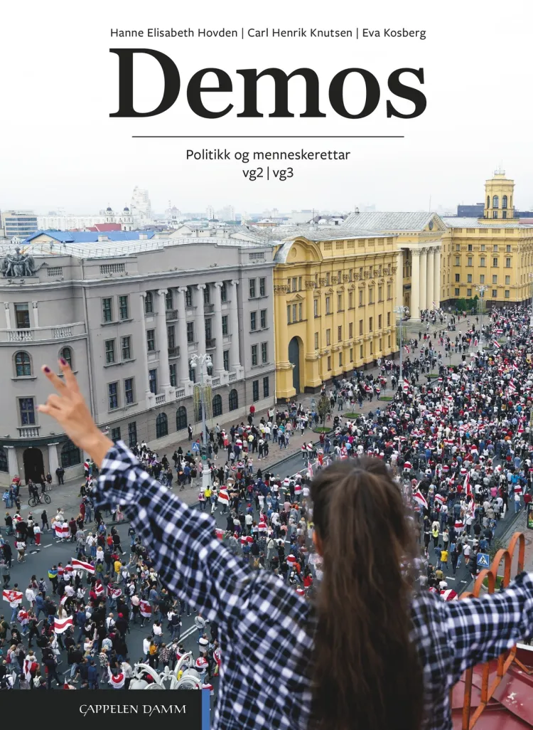 Omslag Demos (LK20) av Hanne Elisabeth Hovden, Carl Henrik Knutsen og Eva Kosberg (Heftet)