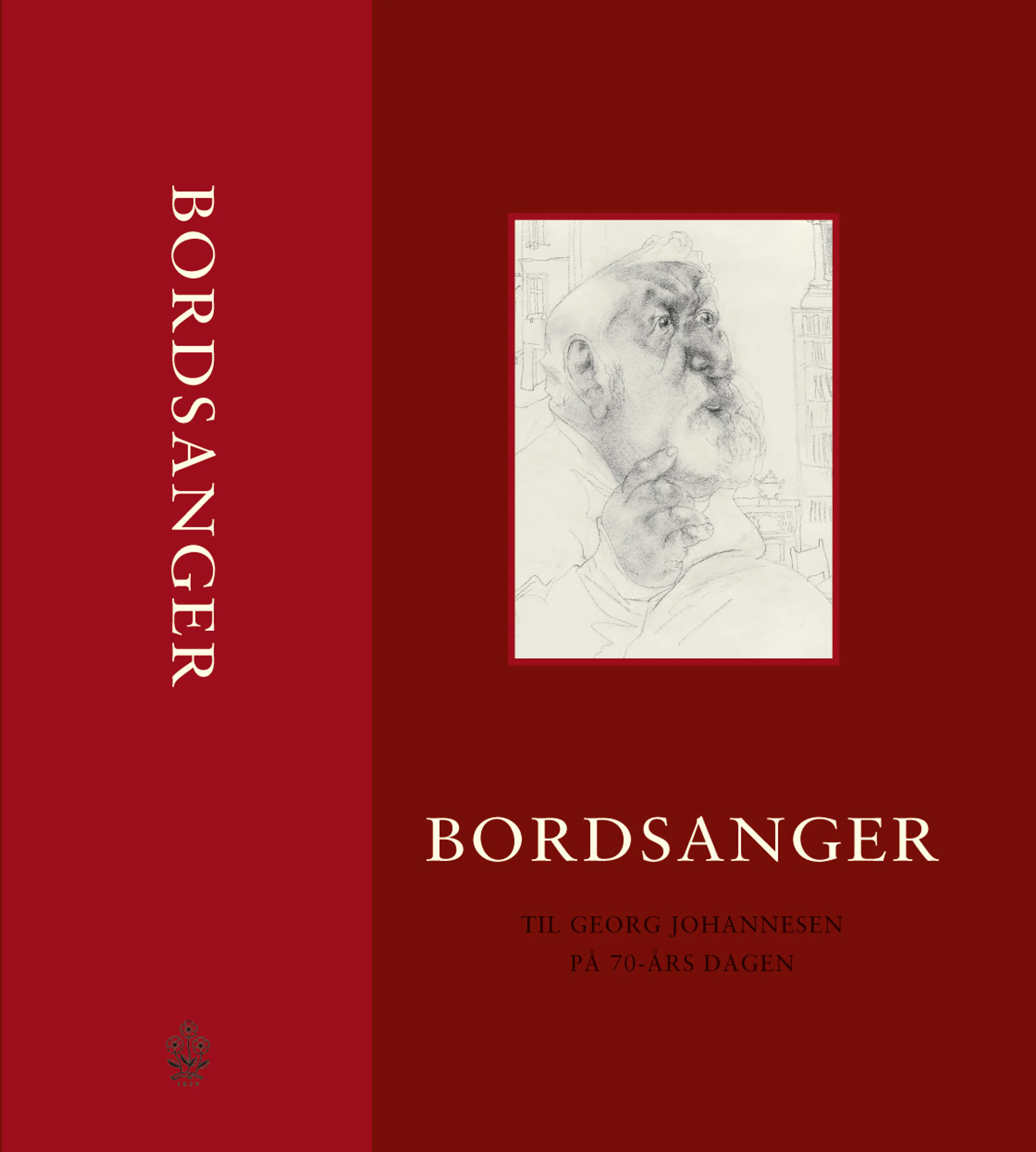 Omslag Bordsanger : dikt og prosa til Georg Johannesen på 70-årsdagen (Innbundet)