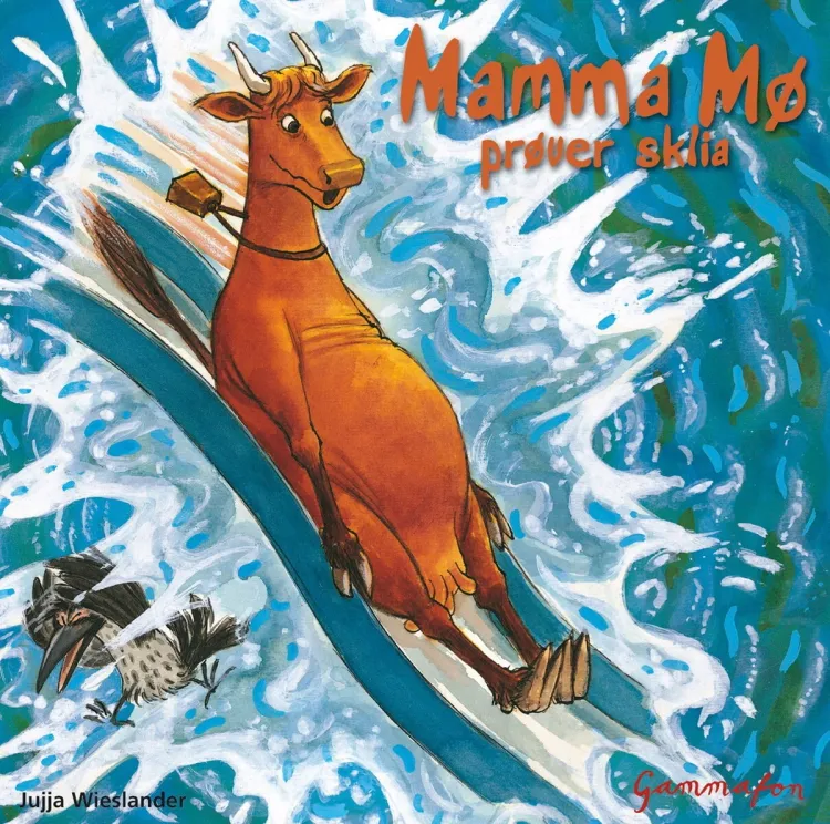 Omslag Mamma Mø prøver sklia av Jujja Wieslander (Lydbok)