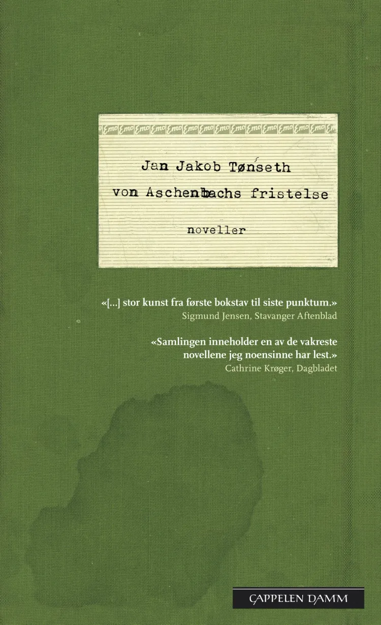 Omslag von Aschenbachs fristelse av Jan Jakob Tønseth (Heftet)