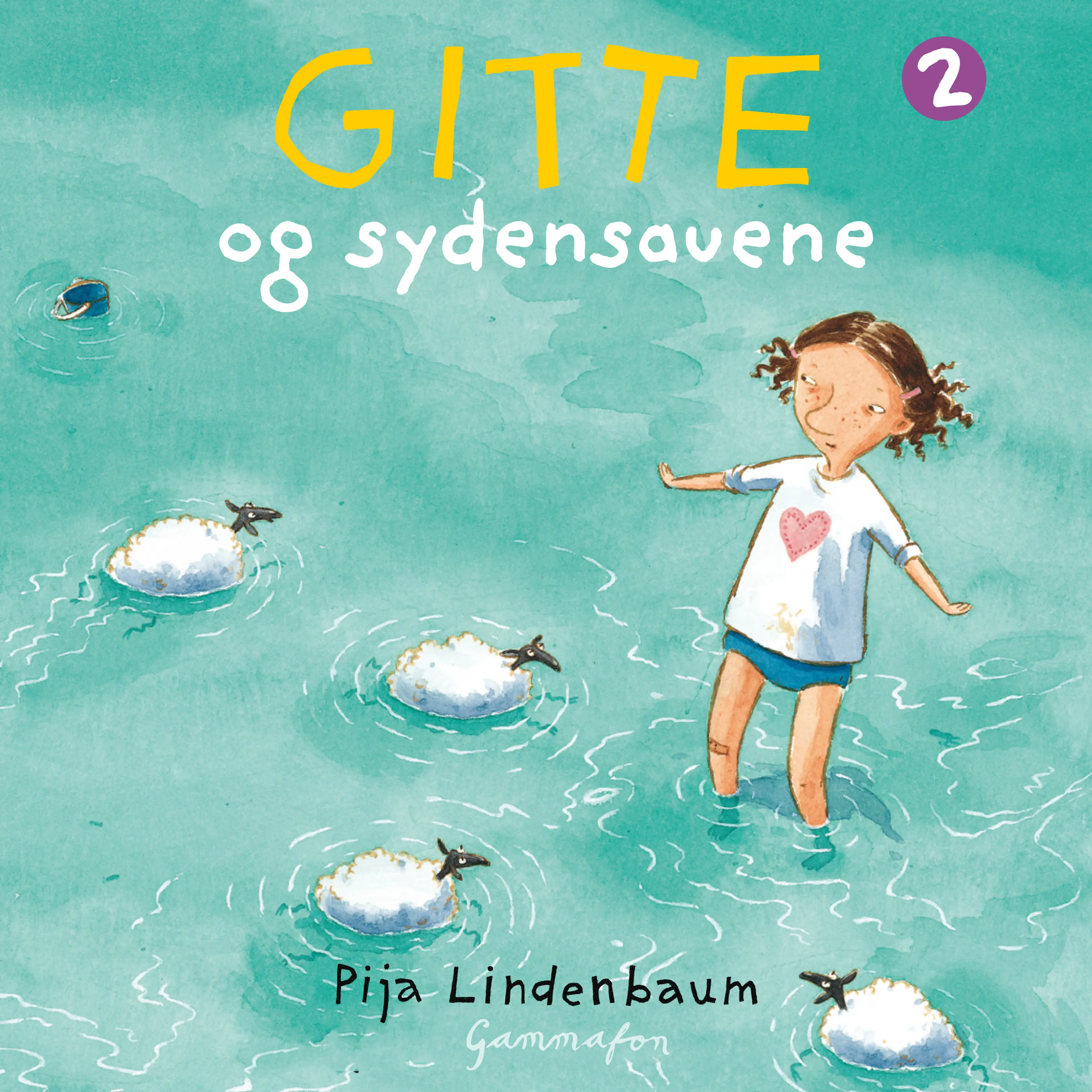 Omslag Gitte og sydensauene av Pija Lindenbaum (Lydbok)