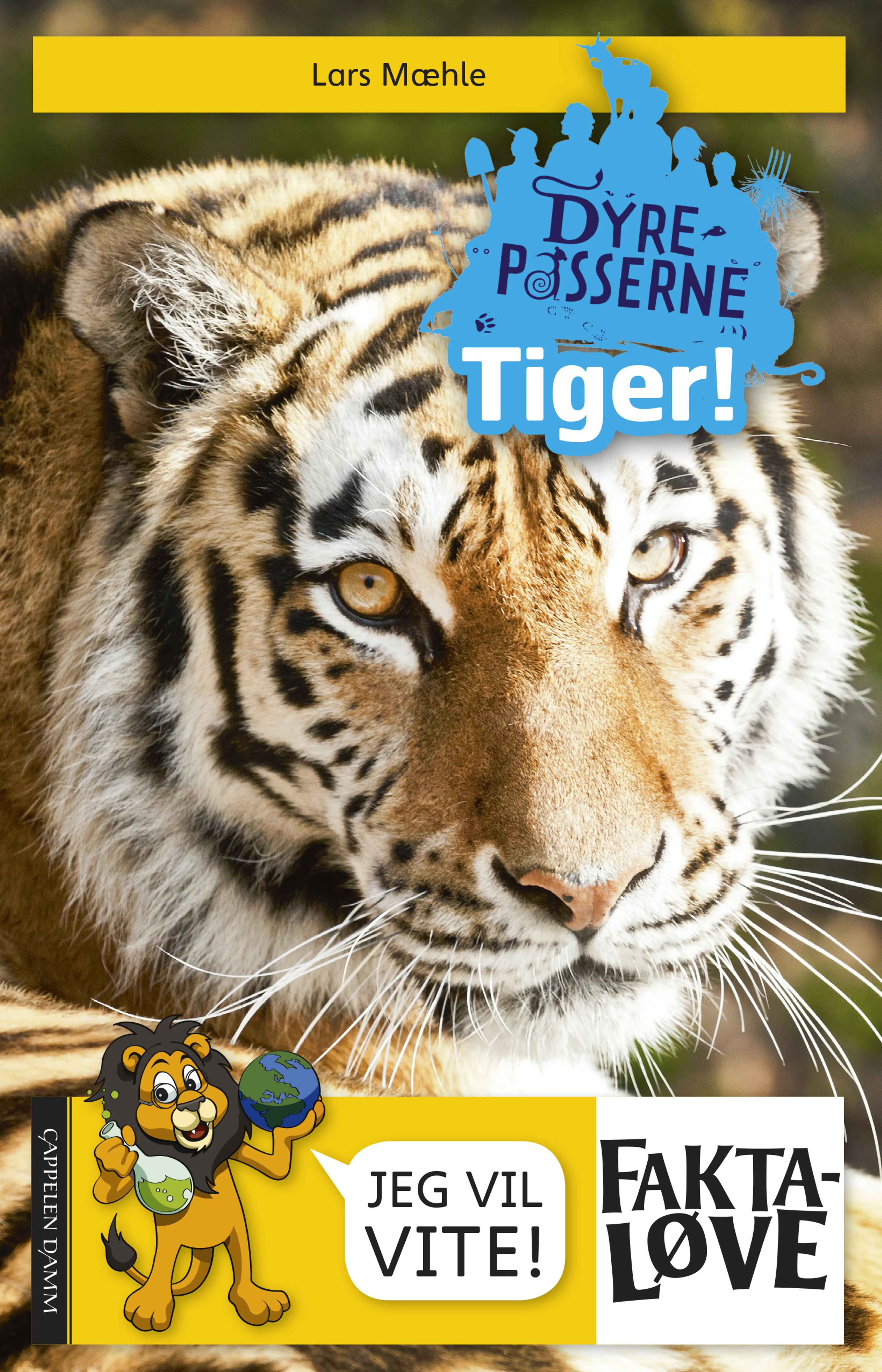 Omslag Dyrepasserne  –  Tiger! av Lars Mæhle (Innbundet)