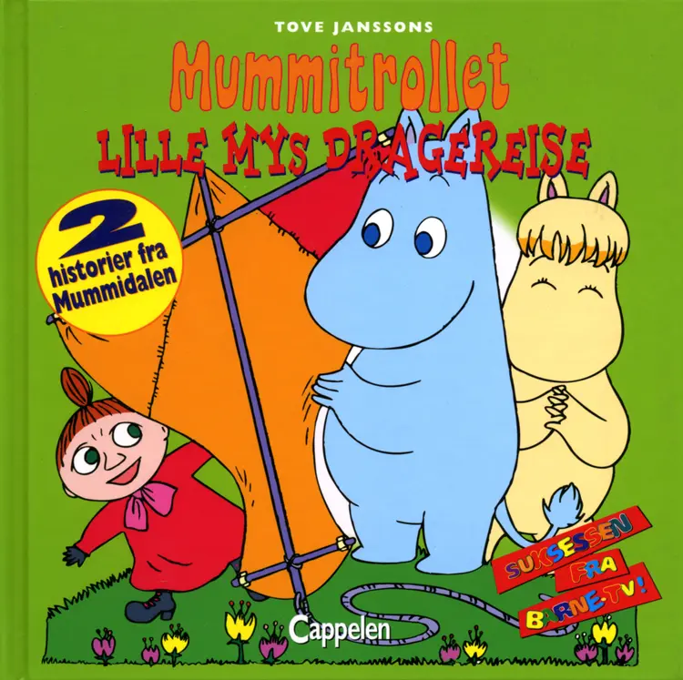 Omslag Mummitrollet Lille Mys dragereise av Tove Jansson (Innbundet)