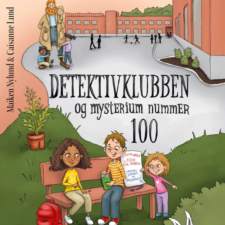 Omslag Detektivklubben og mysterium nummer 100 av Caisanne Lund og Maiken Nylund (Lydbok)
