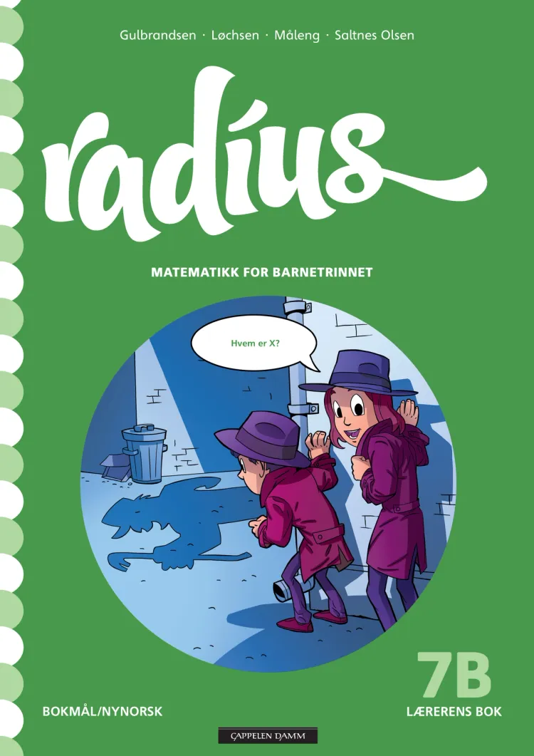 Omslag Radius 7B Lærerens bok av Kristin Måleng, Vibeke Saltnes Olsen, Jan Erik Gulbrandsen og Randi Løchsen (Ukjent)