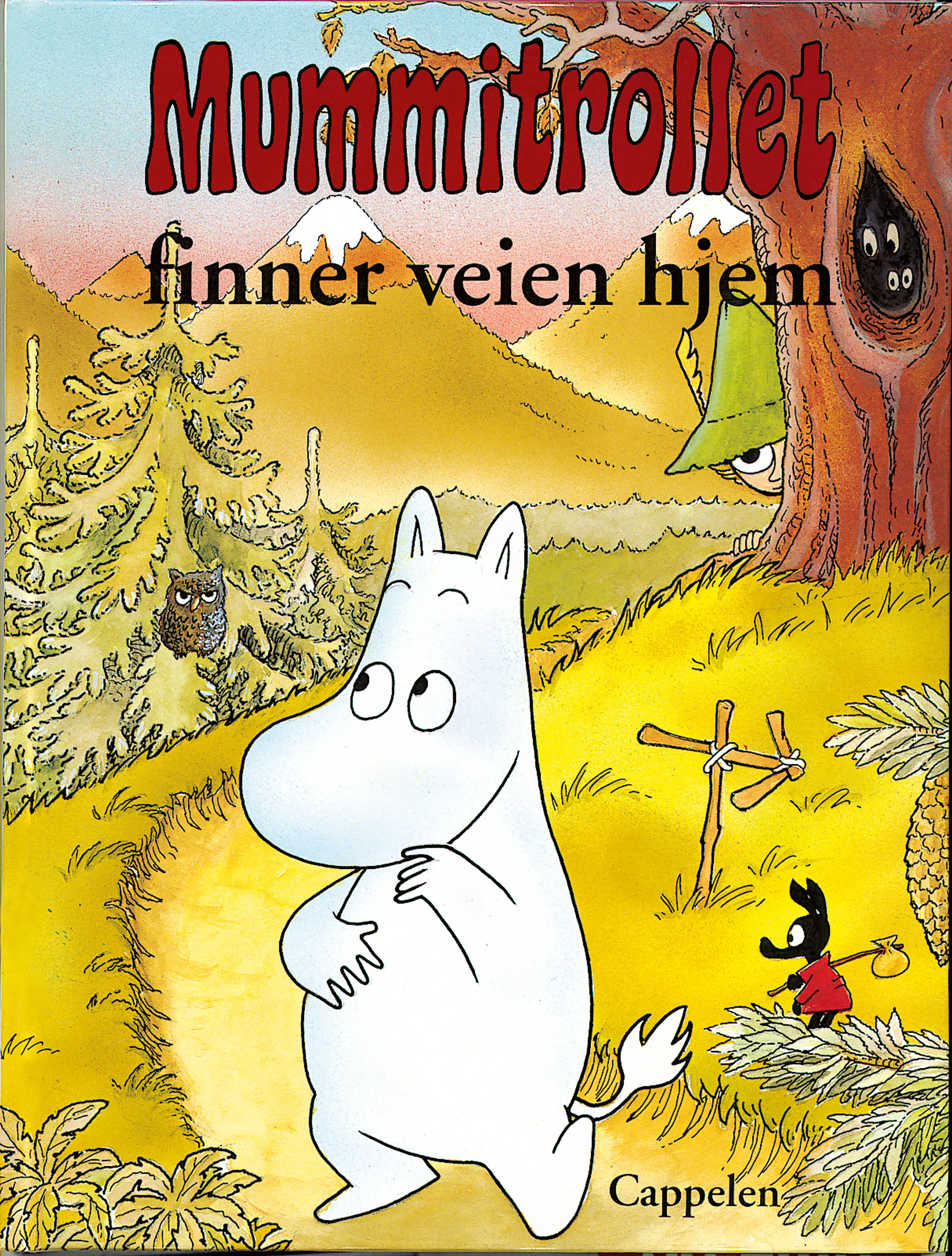 Omslag Mummitrollet finner veien hjem av Tove Jansson og Harald Sonesson (Innbundet)