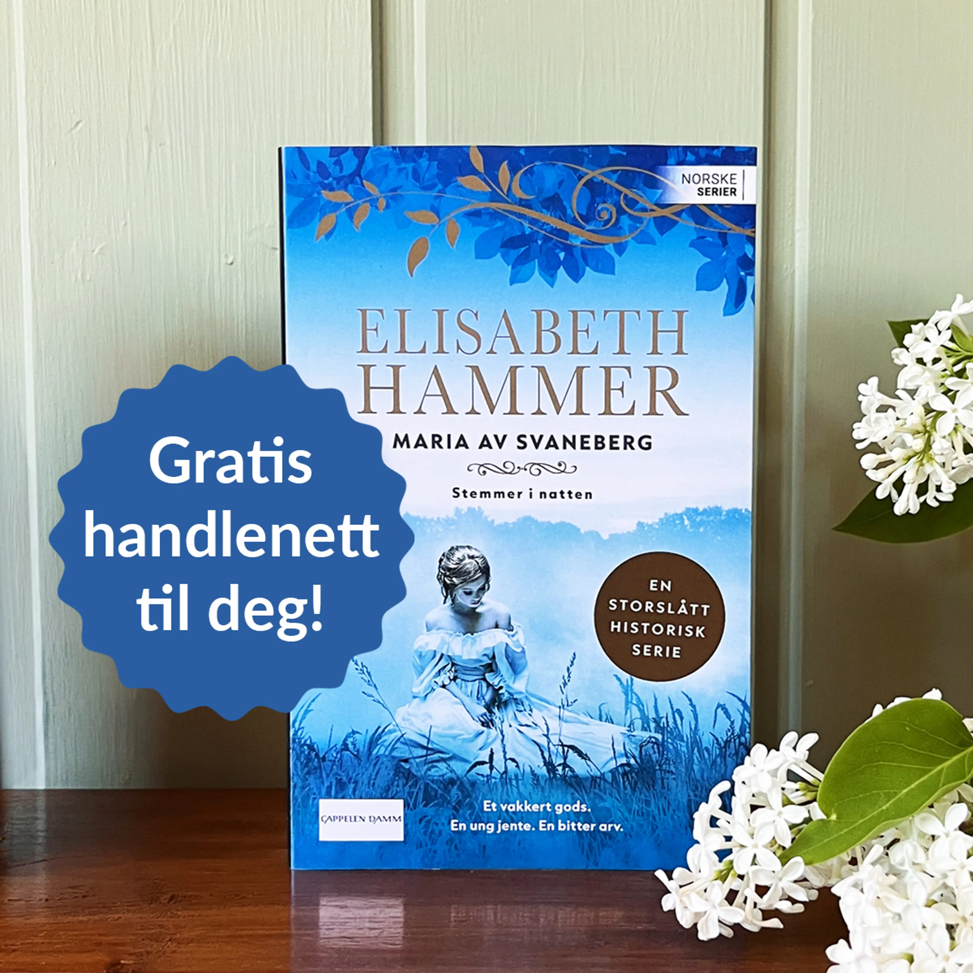Foto av første bok i serien Maria av Svaneberg