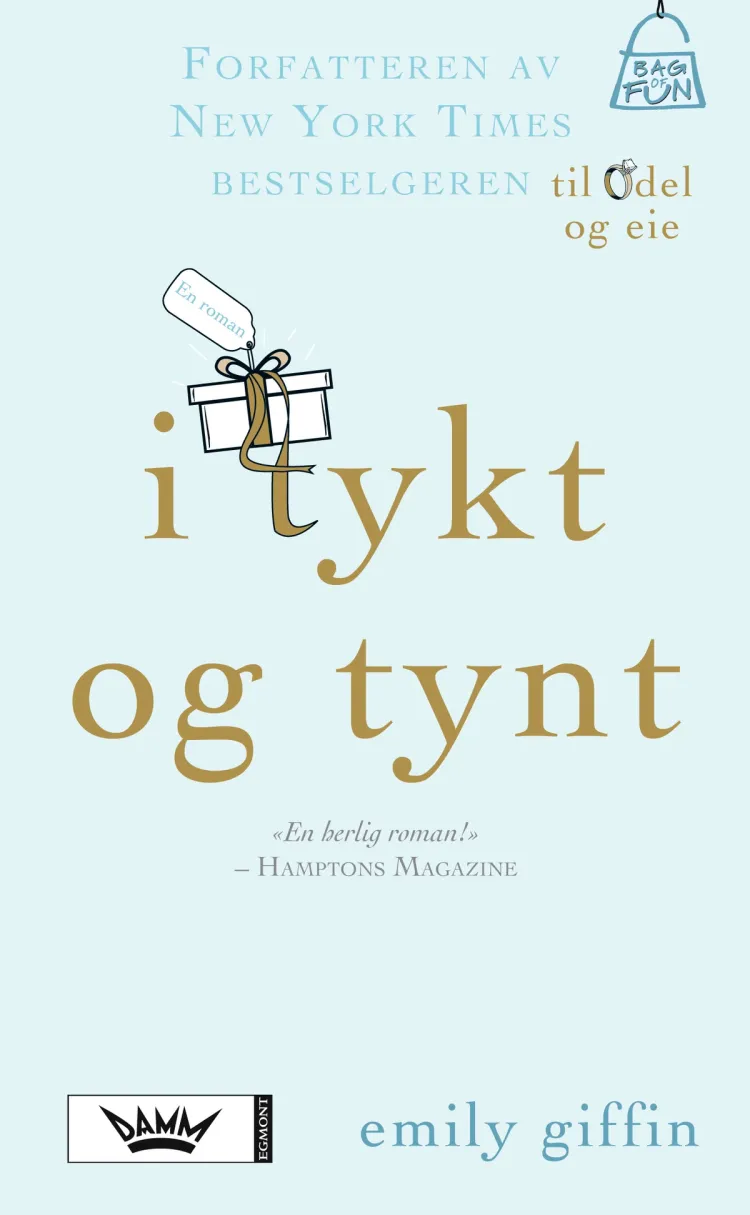Omslag I tykt og tynt av Emily Giffin (Heftet)