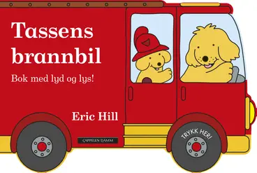 Omslag Tassens brannbil av Eric Hill (Innbundet)