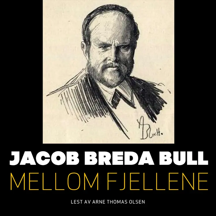 Omslag Mellom fjellene av Jacob Breda Bull (Nedlastbar lydbok)