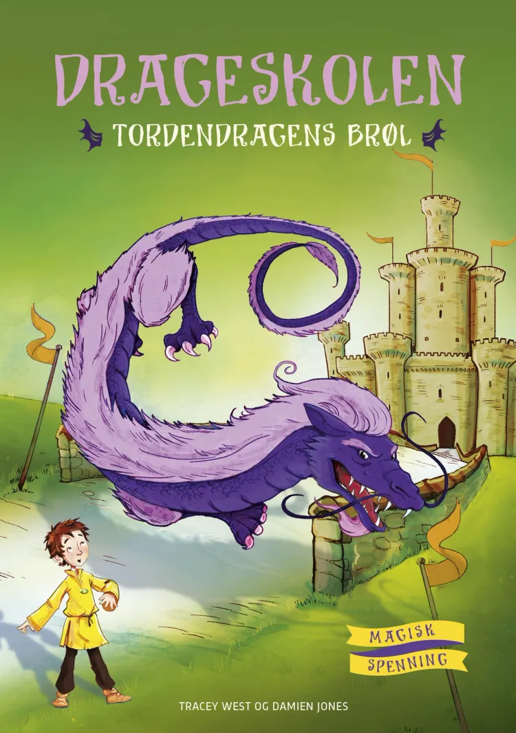 Omslag Drageskolen 8: Tordendragens brøl av Tracey West (Innbundet)