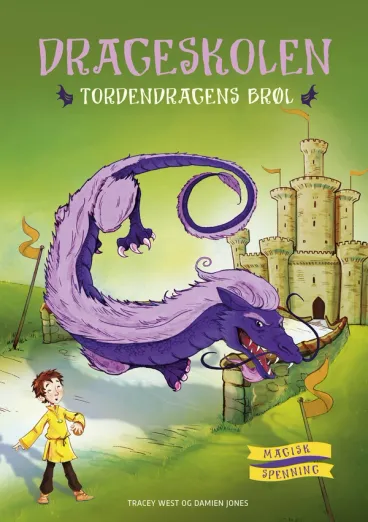 Omslag Drageskolen 8: Tordendragens brøl av Tracey West (Innbundet)
