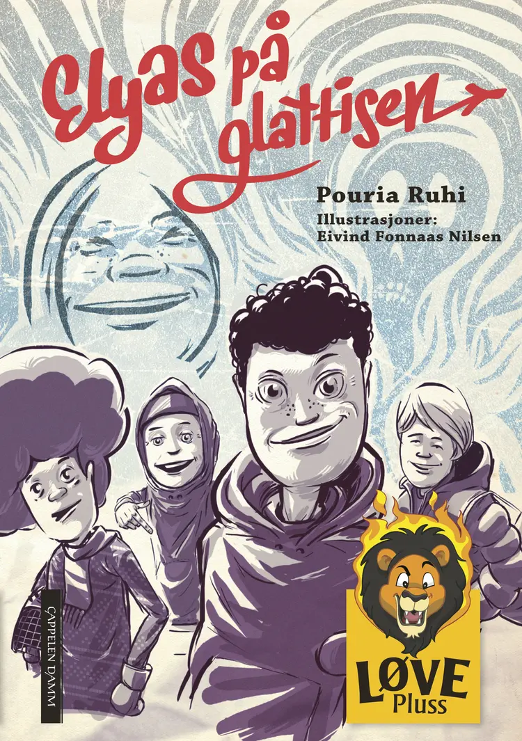 Omslag Elyas på glattisen av Pouria Ruhi (Innbundet)