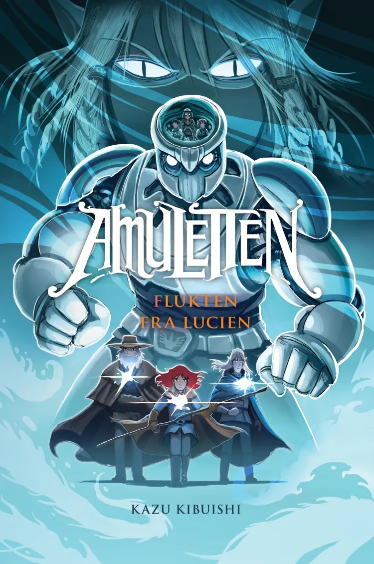 Omslag Amuletten 6: Flukten fra Lucien av Kazu Kibuishi (Heftet)