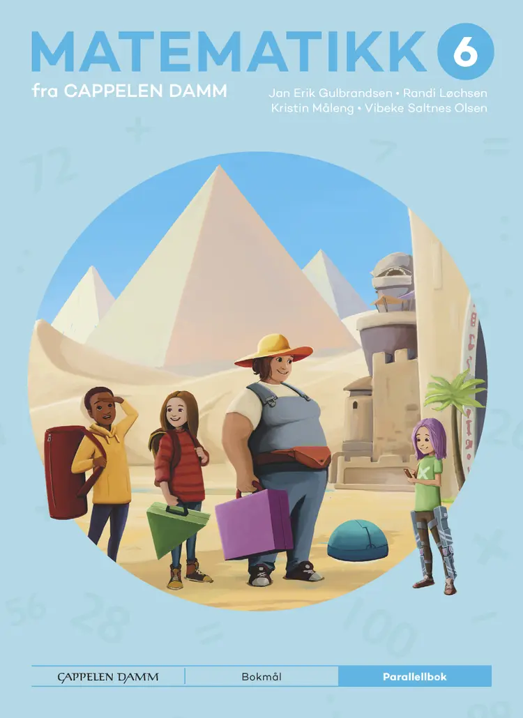 Omslag Matematikk 6 fra Cappelen Damm Parallellbok av Jan Erik Gulbrandsen, Randi Løchsen, Kristin Måleng og Vibeke Saltnes Olsen (Heftet)