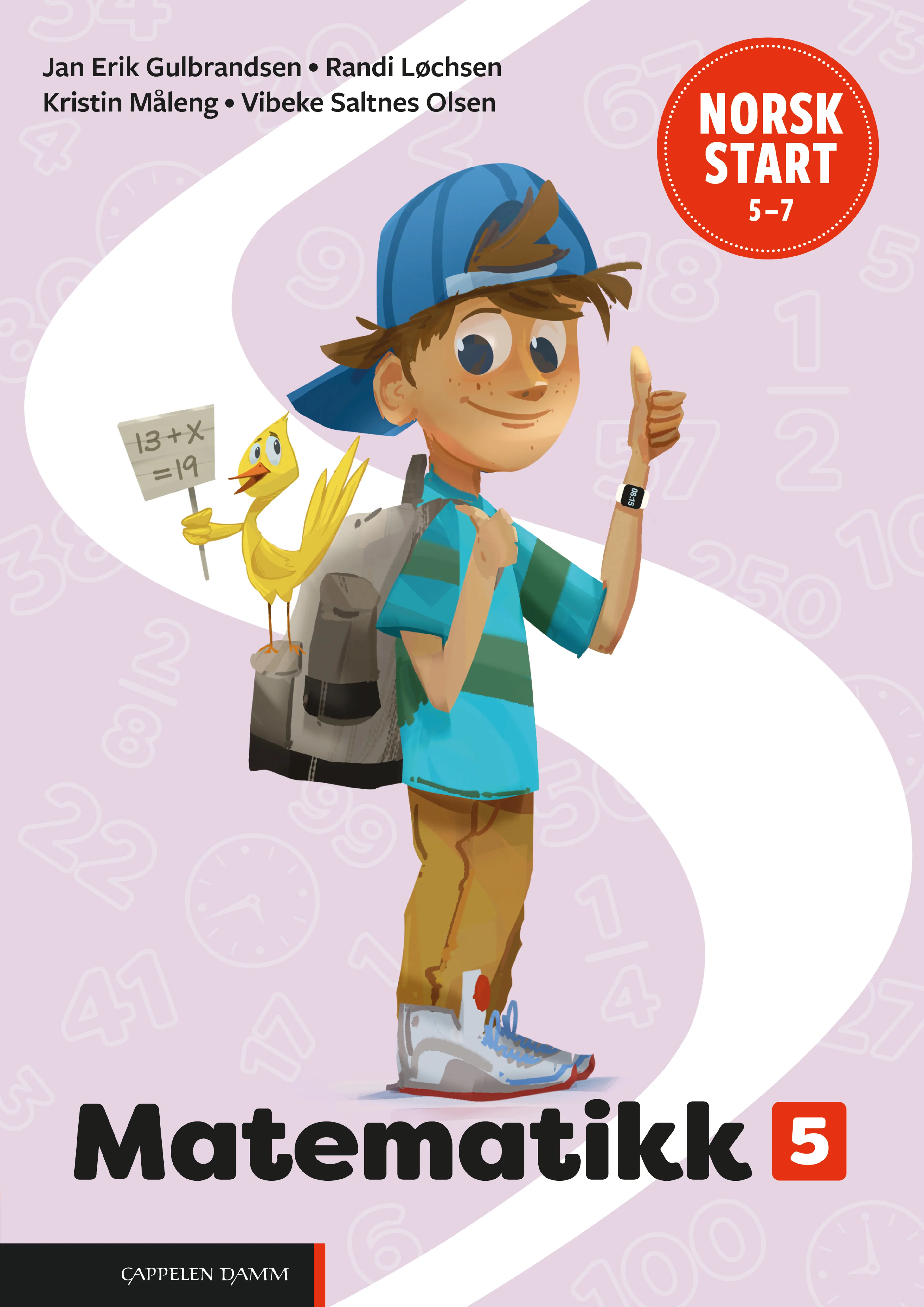 Omslag Norsk start 5–7 Matematikk 5 (LK20) av Jan Erik Gulbrandsen, Randi Løchsen, Kristin Måleng og Vibeke Saltnes Olsen (Heftet)