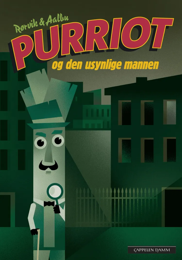 Omslag Purriot og den usynlige mannen av Bjørn F. Rørvik og Ragnar Aalbu (Heftet)