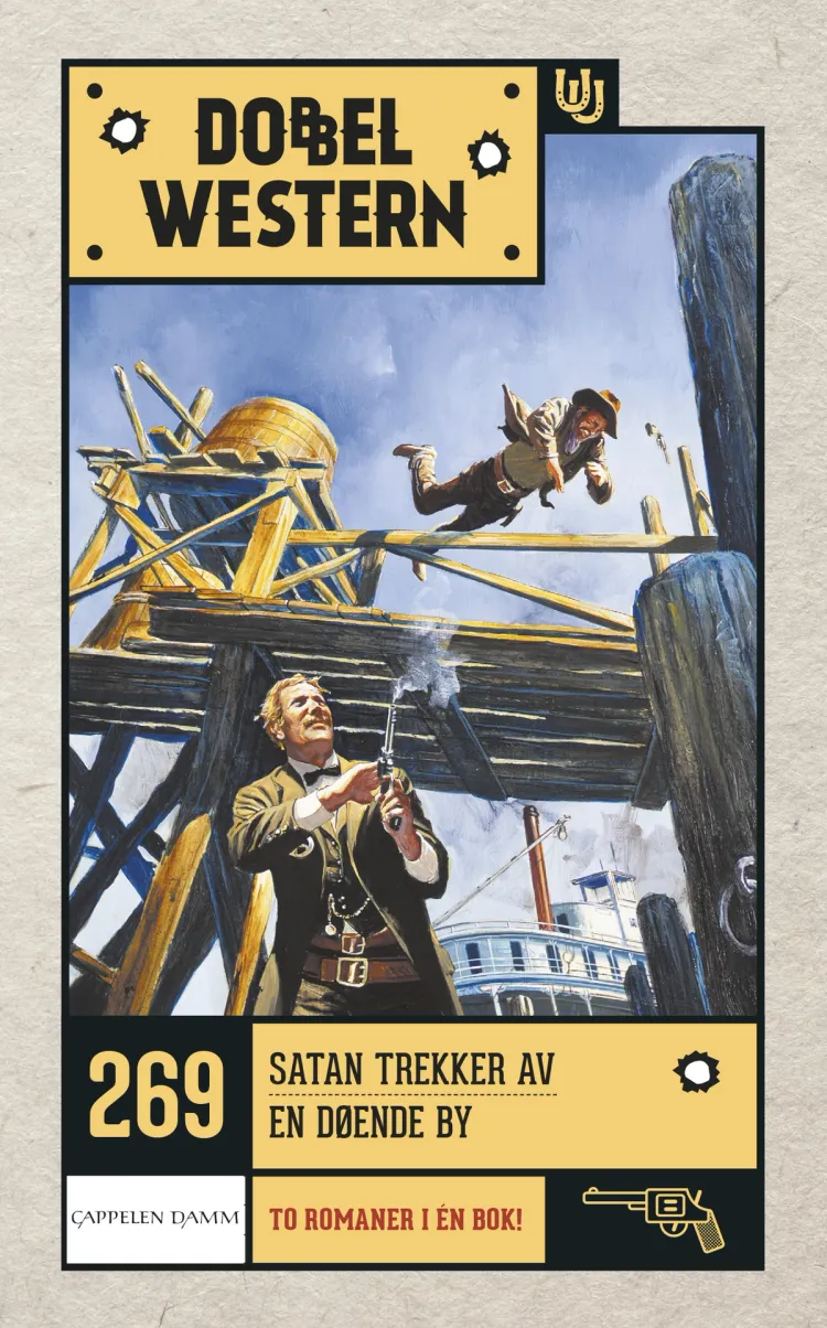 Omslag Satan trekker av/En døende by av Marshall Grover (Heftet)