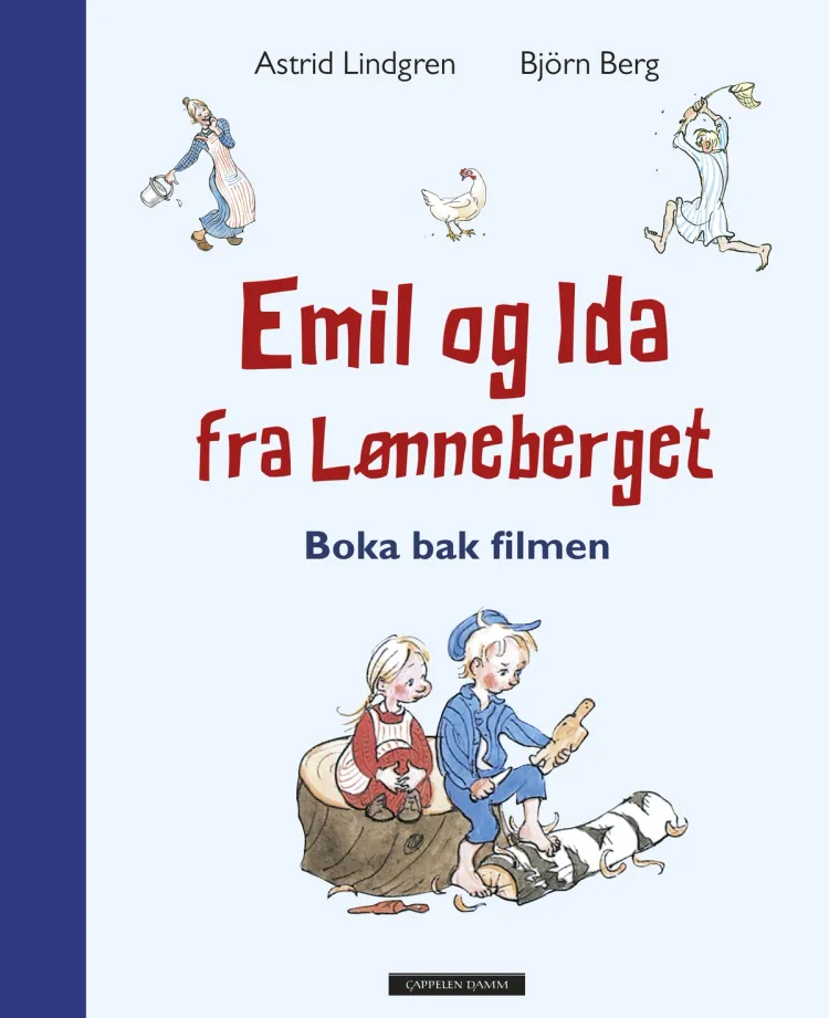 Omslag Emil og Ida fra Lønneberget - boka bak filmen av Astrid Lindgren (Innbundet)