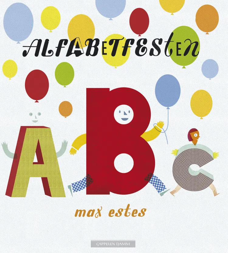Omslag Alfabetfesten av Max Estes (Innbundet)