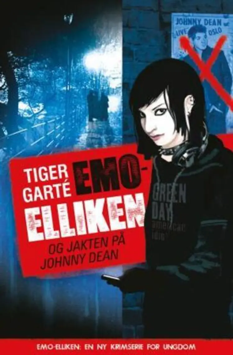 Omslag Emo-Elliken og jakten på Johnny Dean av Tiger Garté (Innbundet)