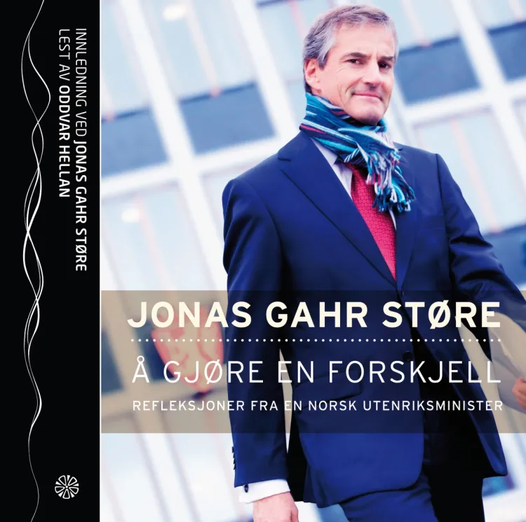 Omslag Å gjøre en forskjell av Jonas Gahr Støre (CD)