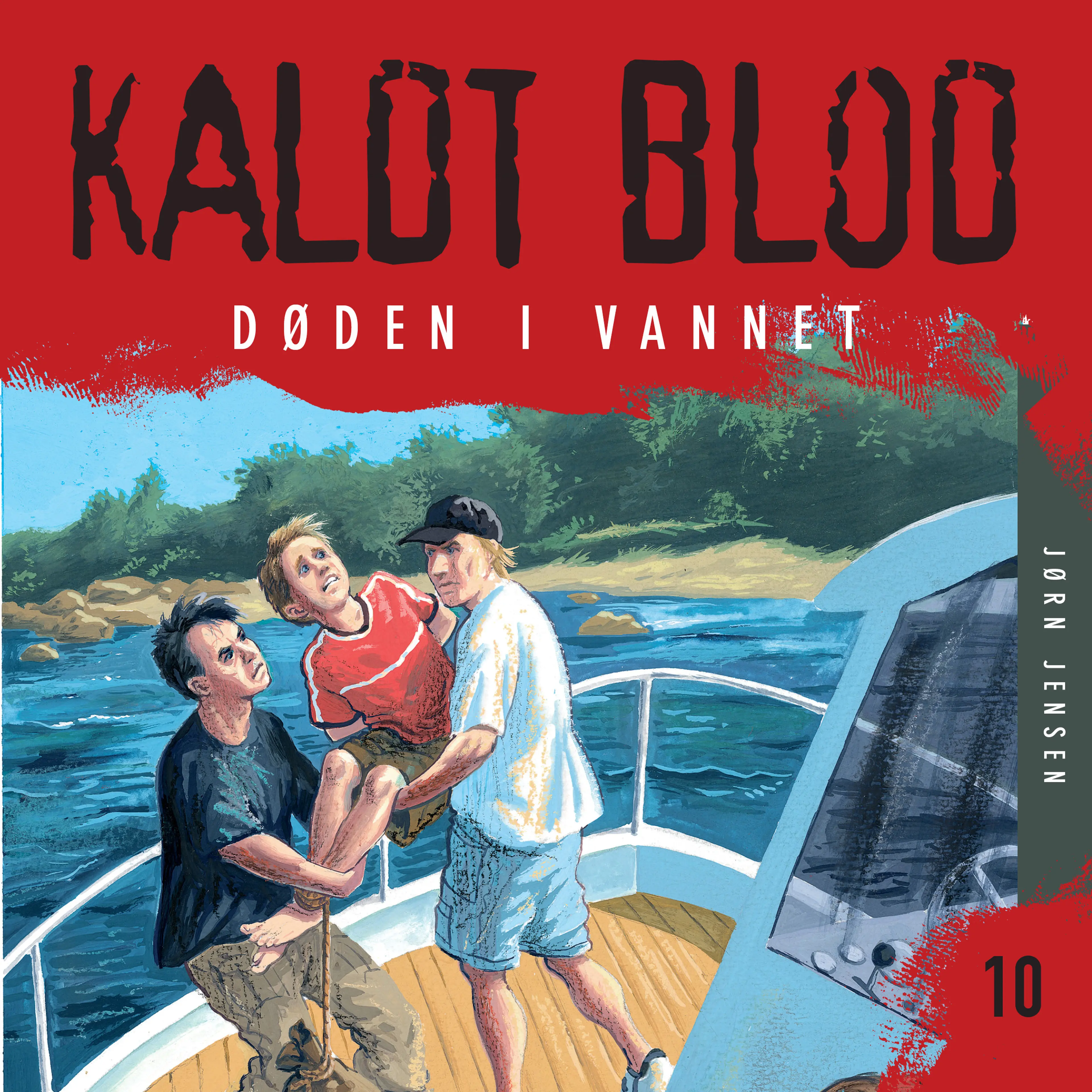 Omslag Kaldt blod 10 - Døden i vannet av Jørn Jensen (Lydbok)