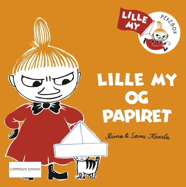 Omslag Lille My pekebok - Lille My og papiret av Tove Jansson, Riina Kaarla og Sami Kaarla (Innbundet)