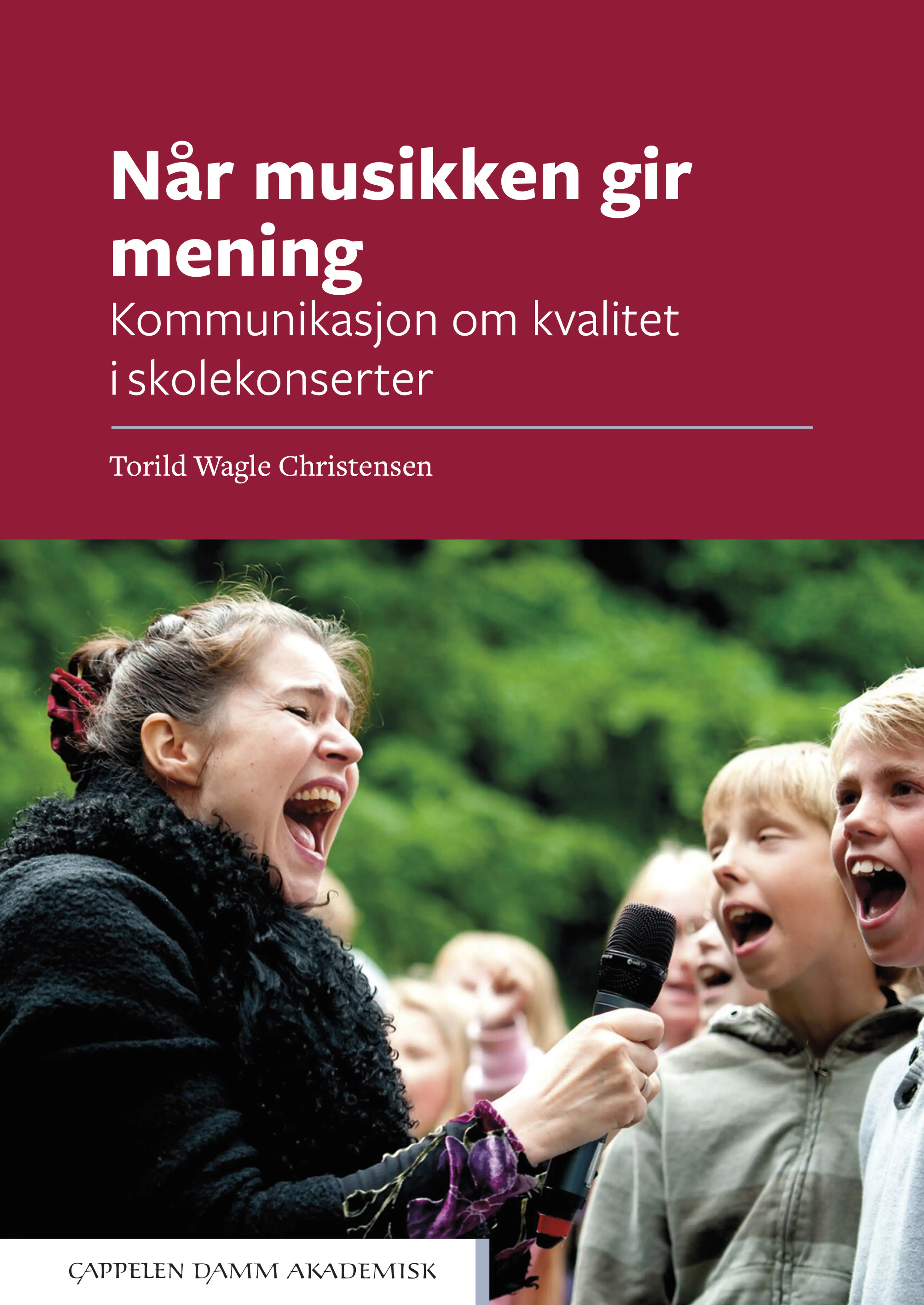 Omslag Når musikken gir mening av Torild Wagle Christensen (Heftet)