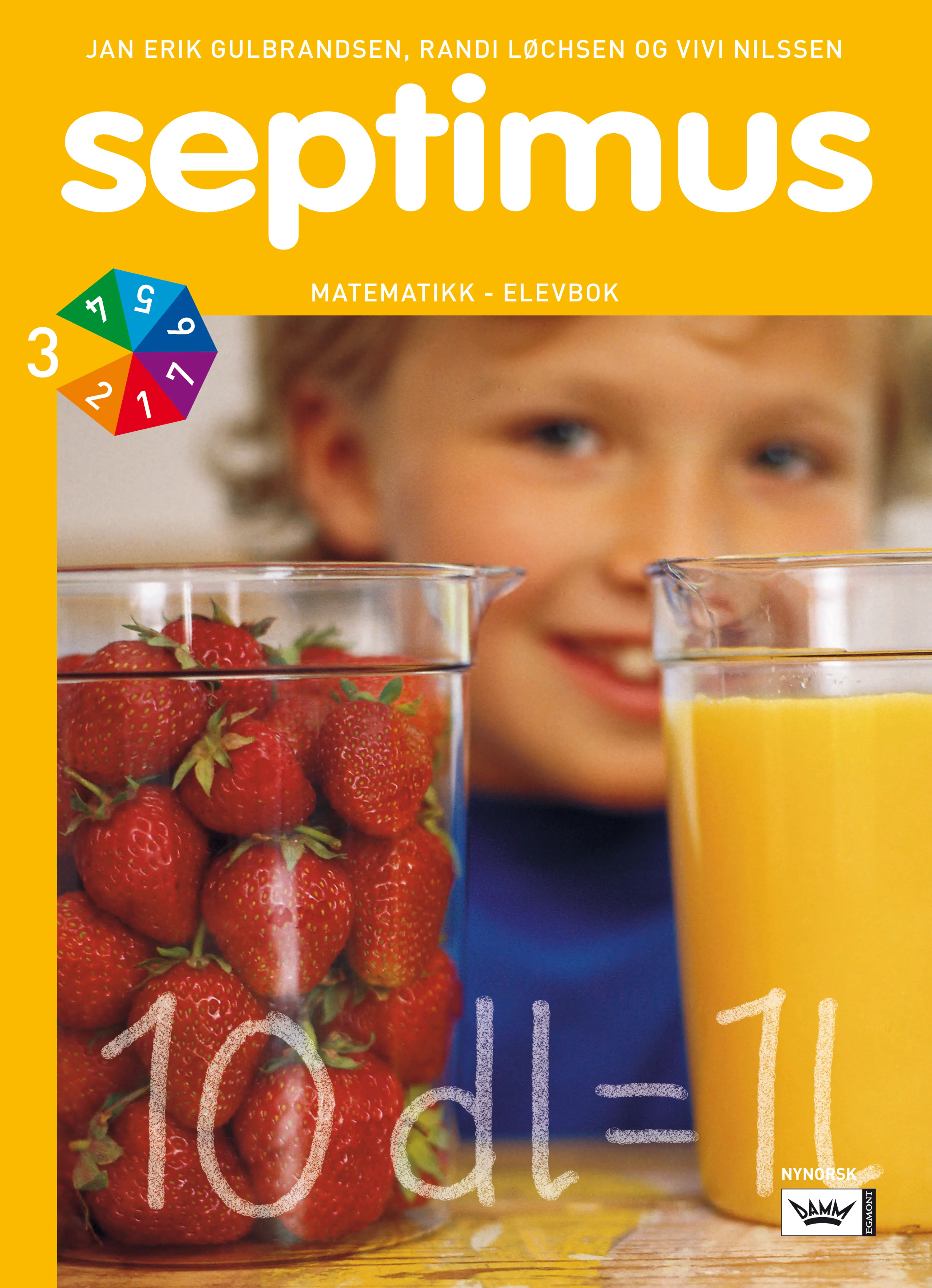 Omslag Septimus 3 elevbok nyn av Jan Erik Gulbrandsen, Randi Løchsen og Vivi Nilssen (Heftet)