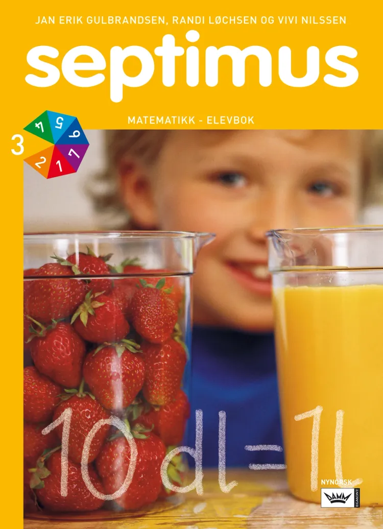 Omslag Septimus 3 elevbok nyn av Jan Erik Gulbrandsen, Randi Løchsen og Vivi Nilssen (Heftet)