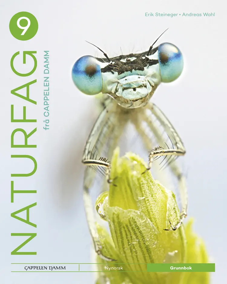 Omslag Naturfag 9 frå Cappelen Damm Grunnbok av Erik Steineger og Andreas Wahl (Innbundet)