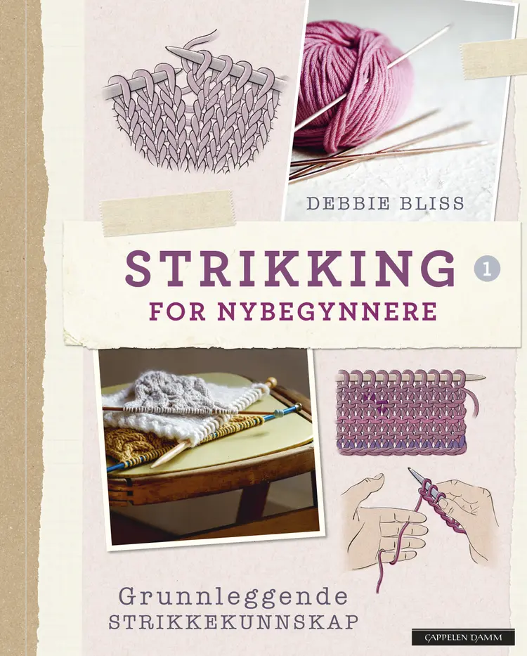 Omslag Strikking for nybegynnere av Debbie Bliss (Innbundet)