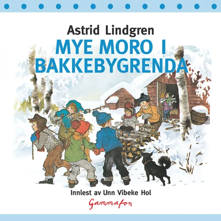 Omslag Mye moro i Bakkebygrenda av Astrid Lindgren (Lydbok)