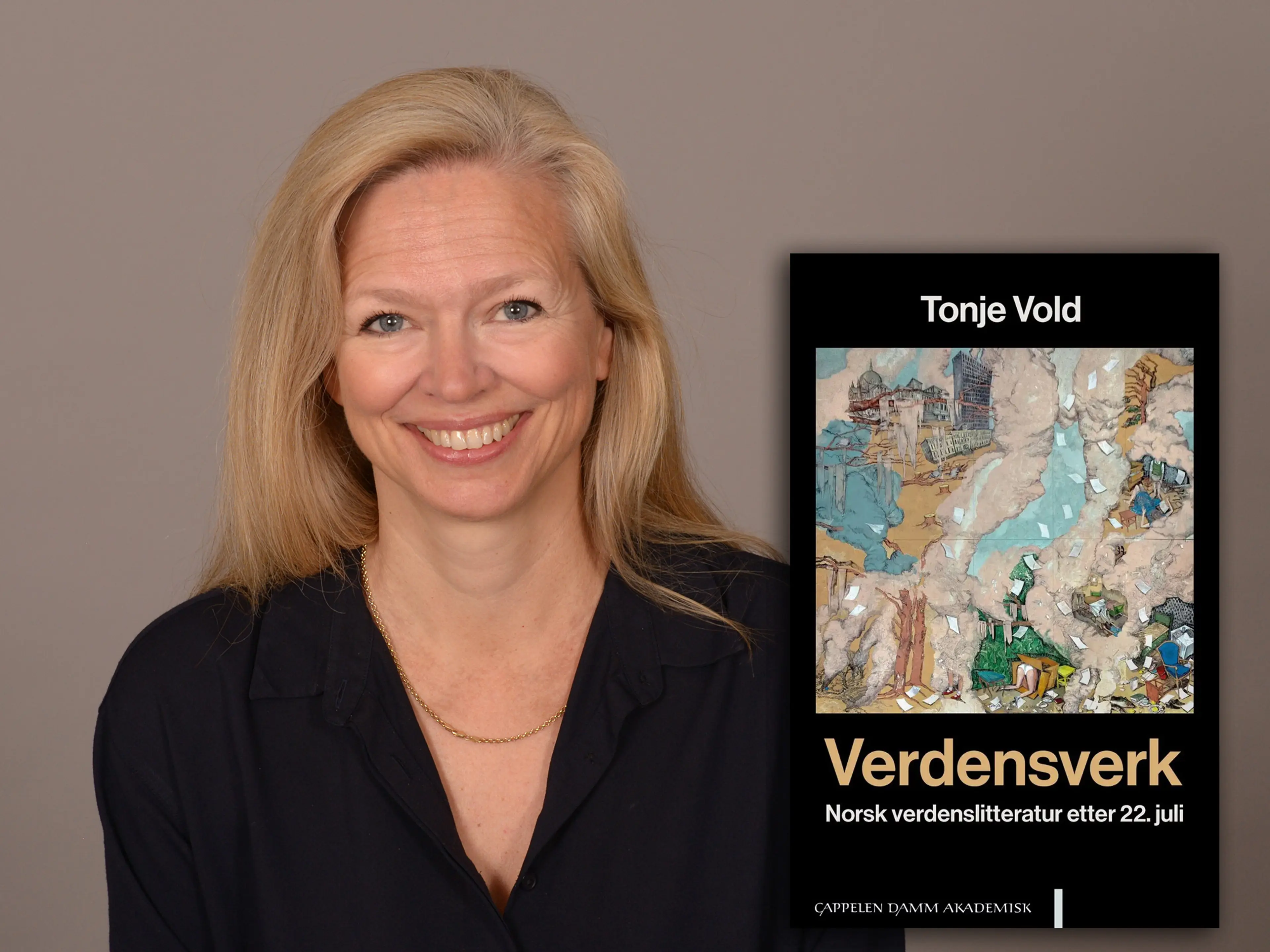 Tonje Vold med boken Verdensverk