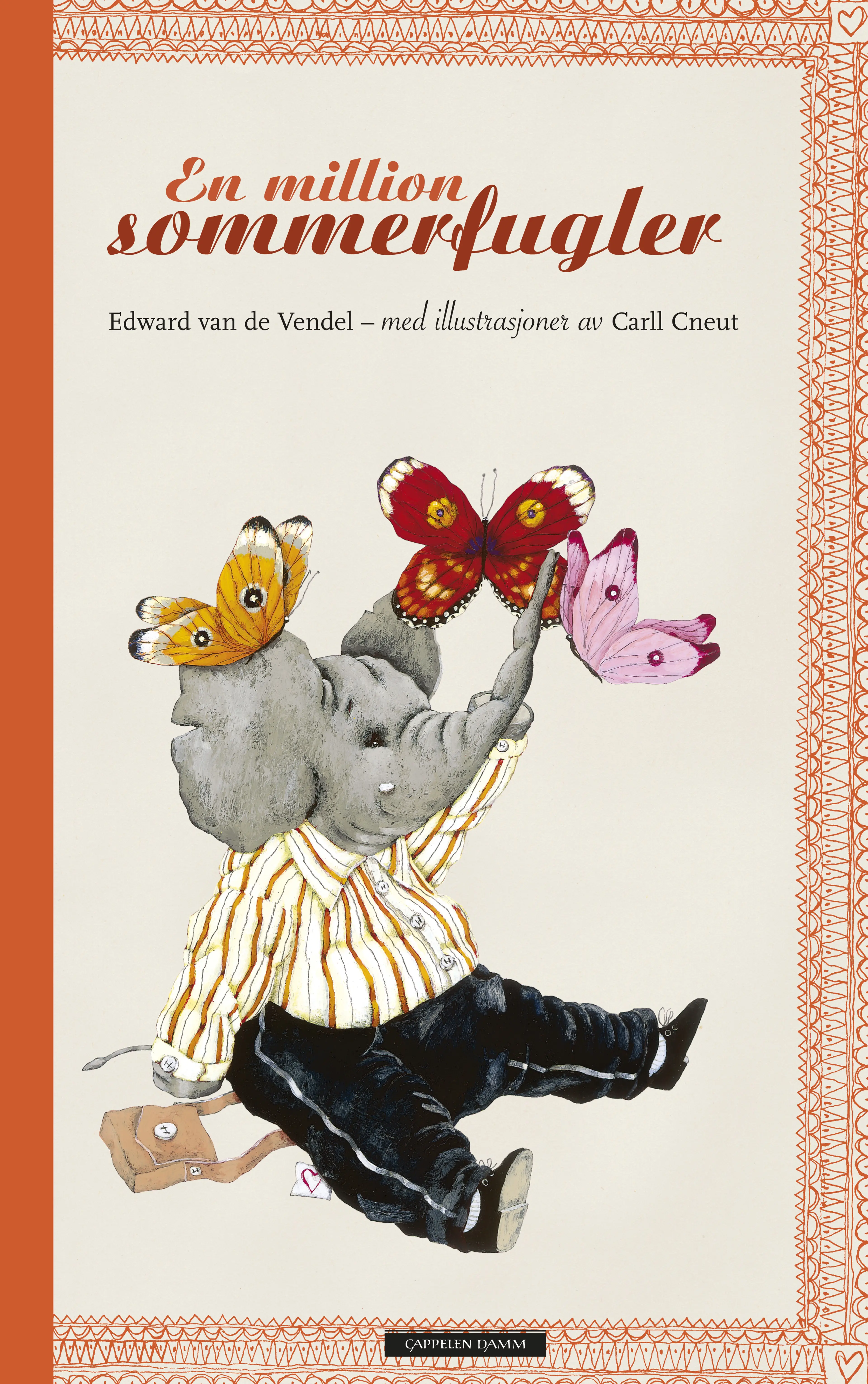 Omslag En million sommerfugler av Edward van de Vendel og Carll Cneut (Innbundet)