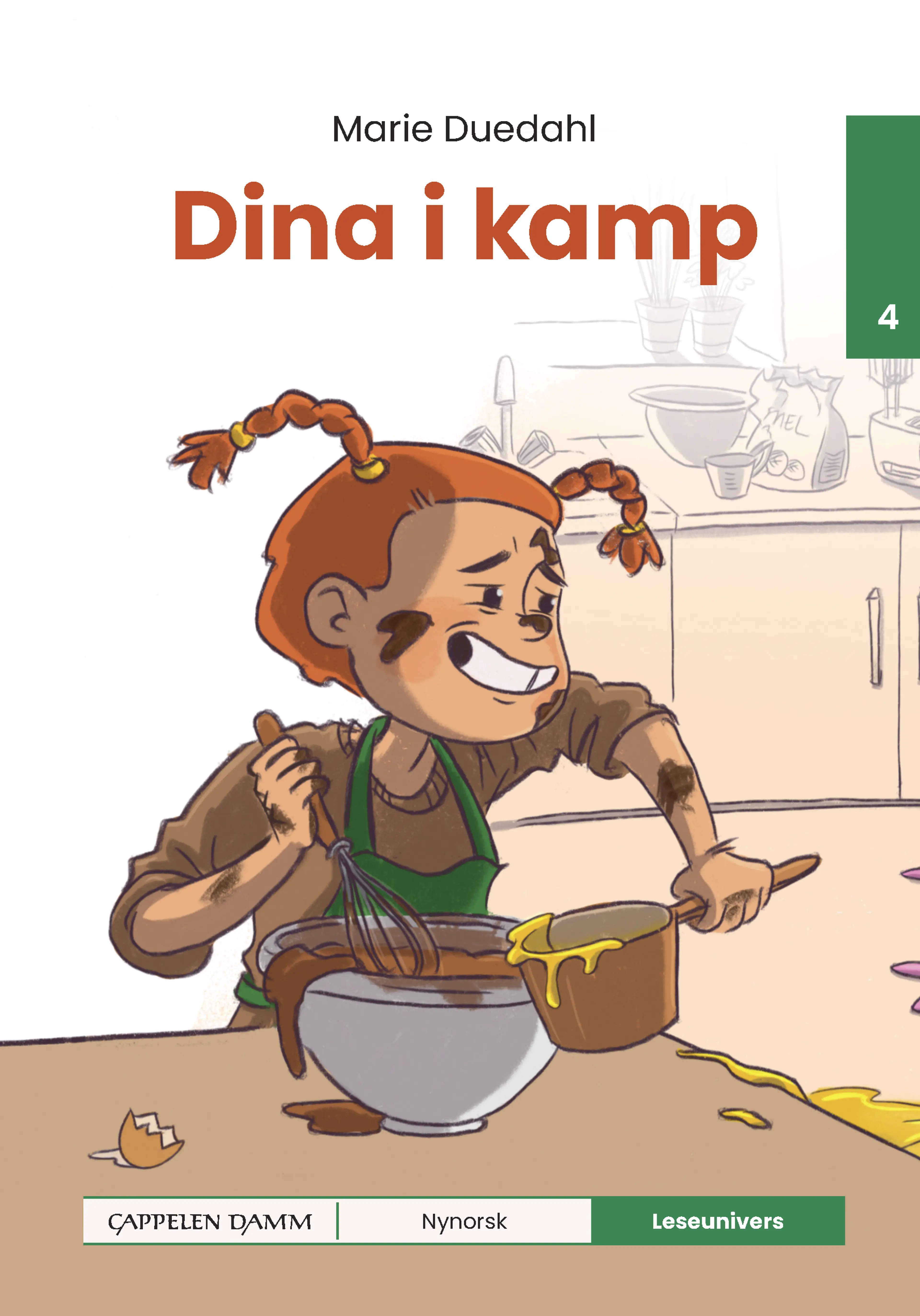 Omslag Leseunivers 4: Dina i kamp av Marie Duedahl (Innbundet)