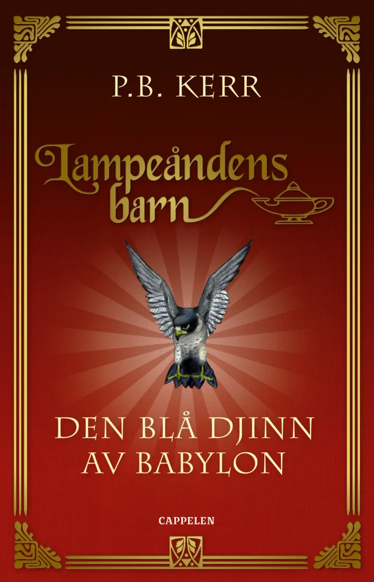 Omslag Den blå djinn av Babylon av P. B. Kerr (Innbundet)