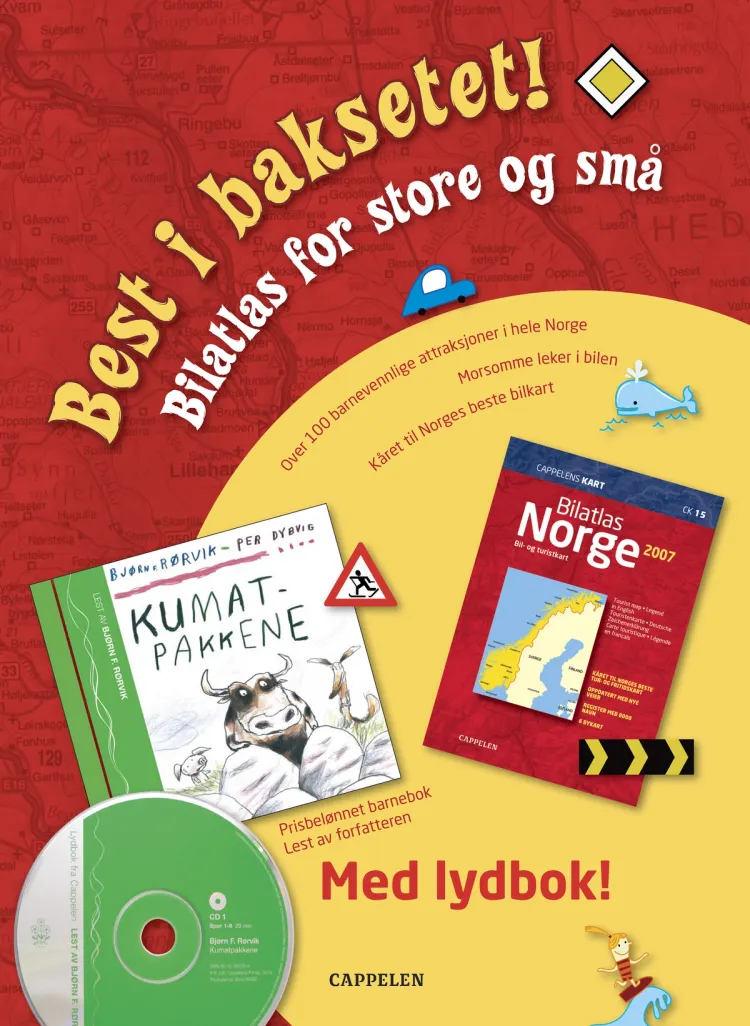 Omslag Best i baksetet! av Cappelen Kart (Ukjent)