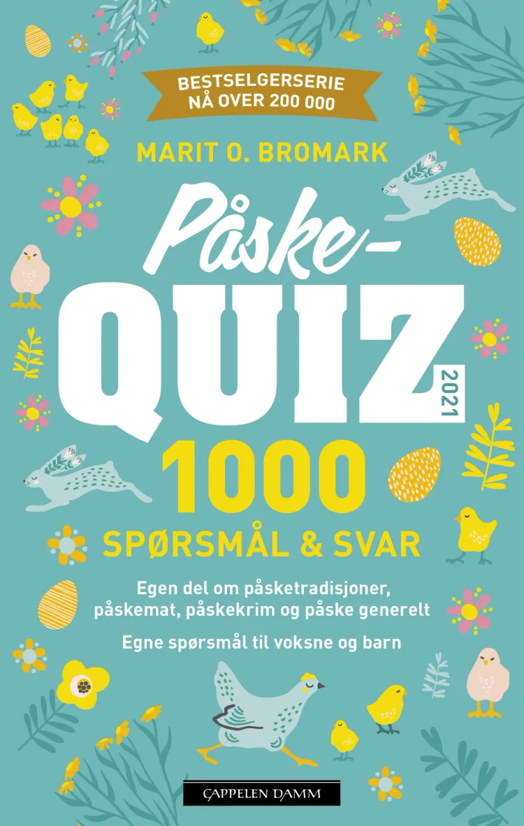 Omslag Påskequiz 2021 av Marit O. Bromark (Heftet)