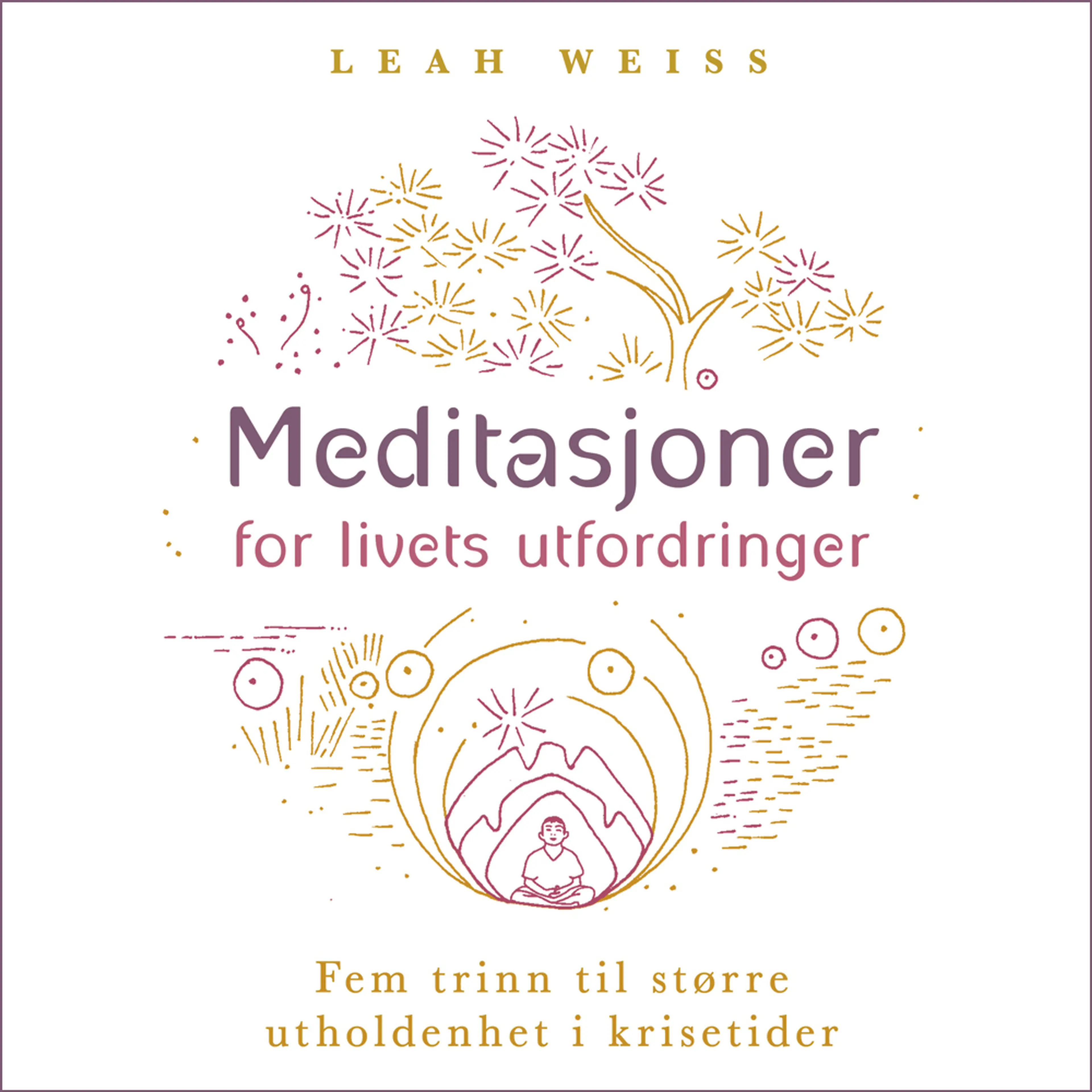 Omslag Meditasjoner for livets utfordringer av Leah Weiss (Lydbok)