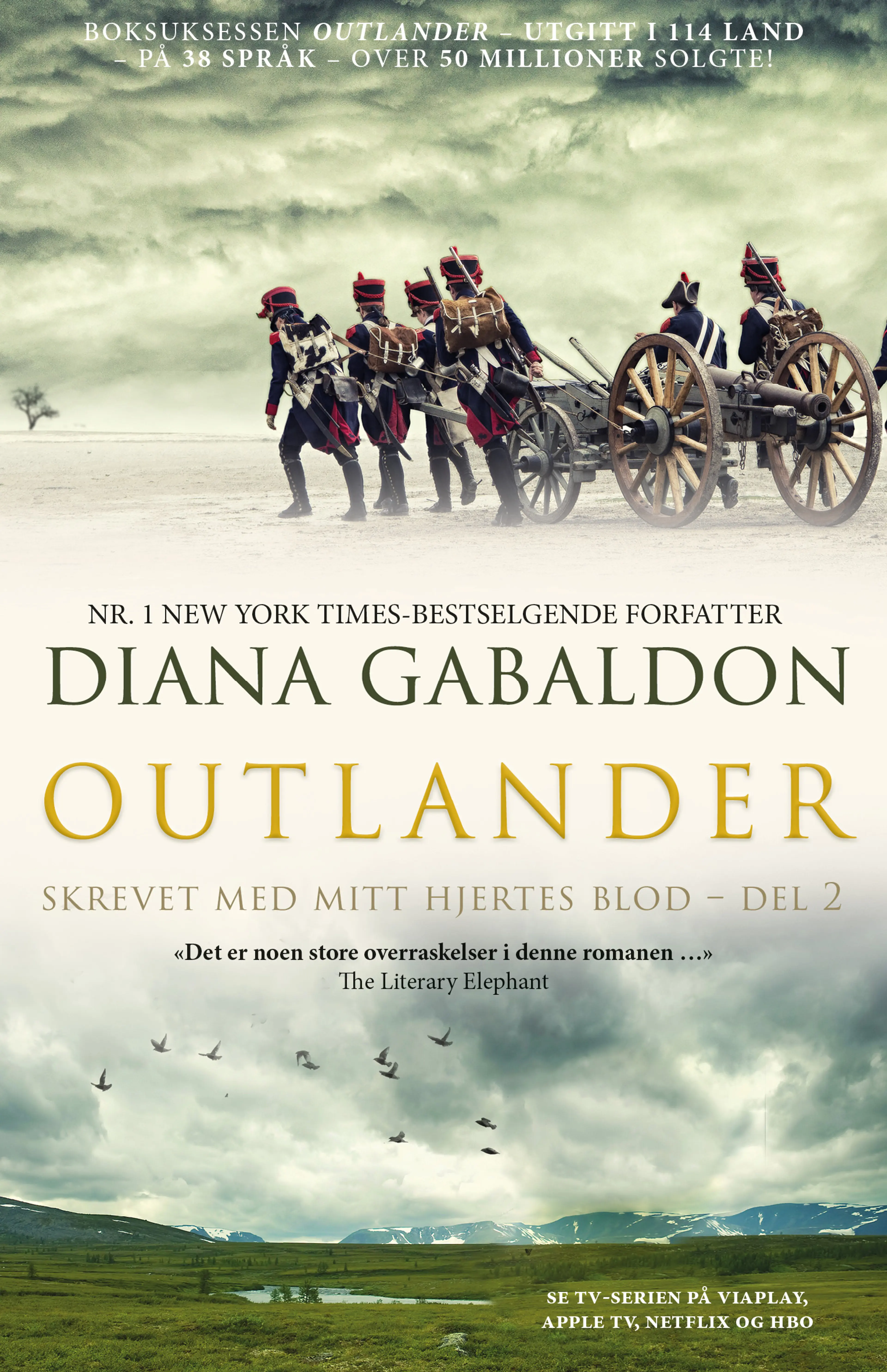 Omslag Skrevet med mitt hjertes blod – del 2 av Diana Gabaldon (Heftet)