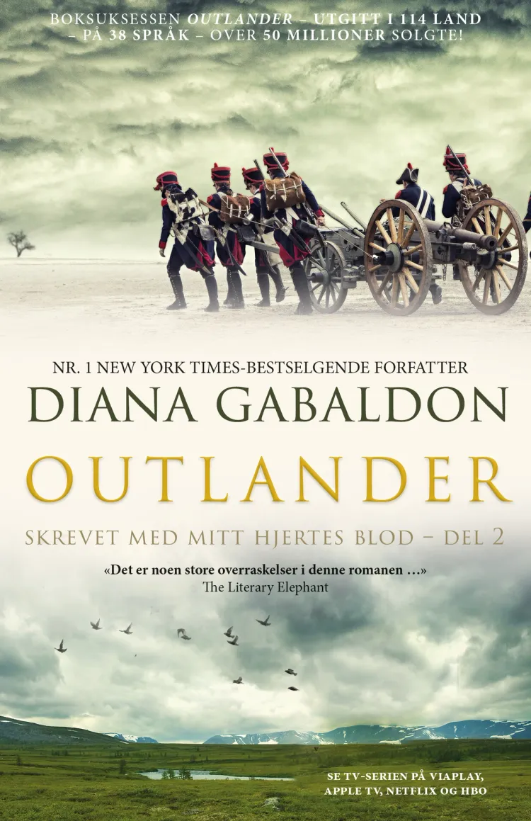 Omslag Skrevet med mitt hjertes blod – del 2 av Diana Gabaldon (Heftet)