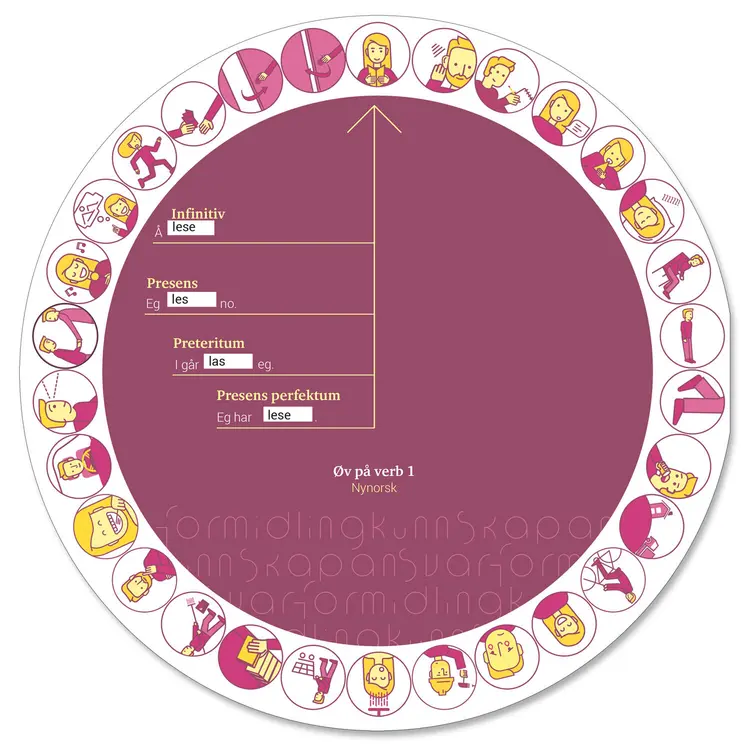 Omslag Øvingshjul - verb 1 (Ukjent)